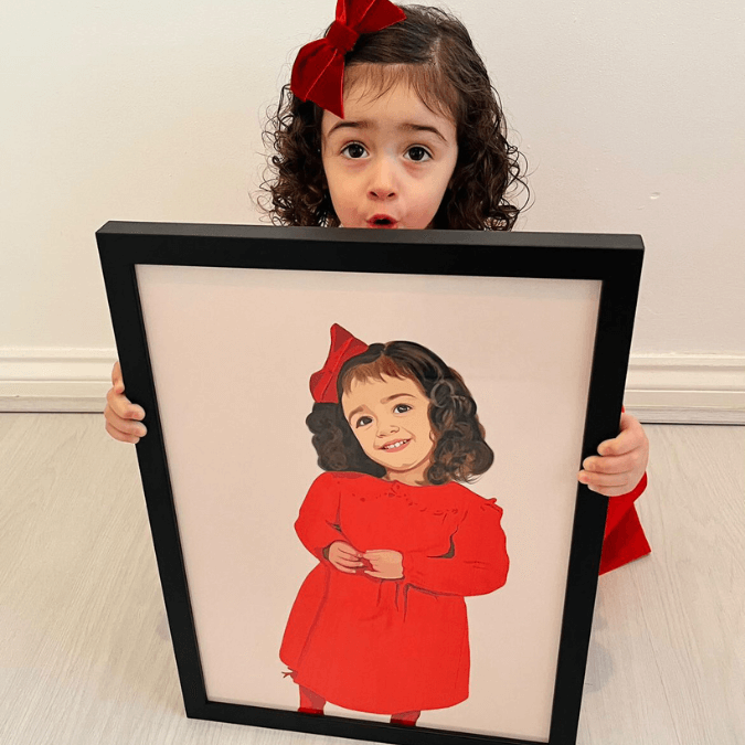 Custom Sibling Portrait - Digital Artwork For Christmas Gifts