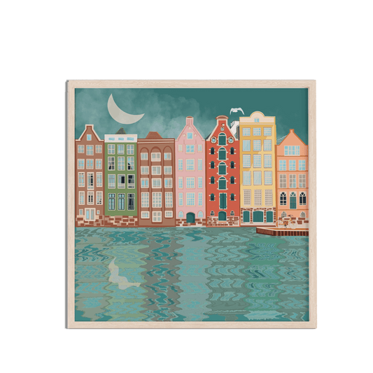 Amsterdam Print and Poster - Netherland Travel Wall Art Print - New Age Walls