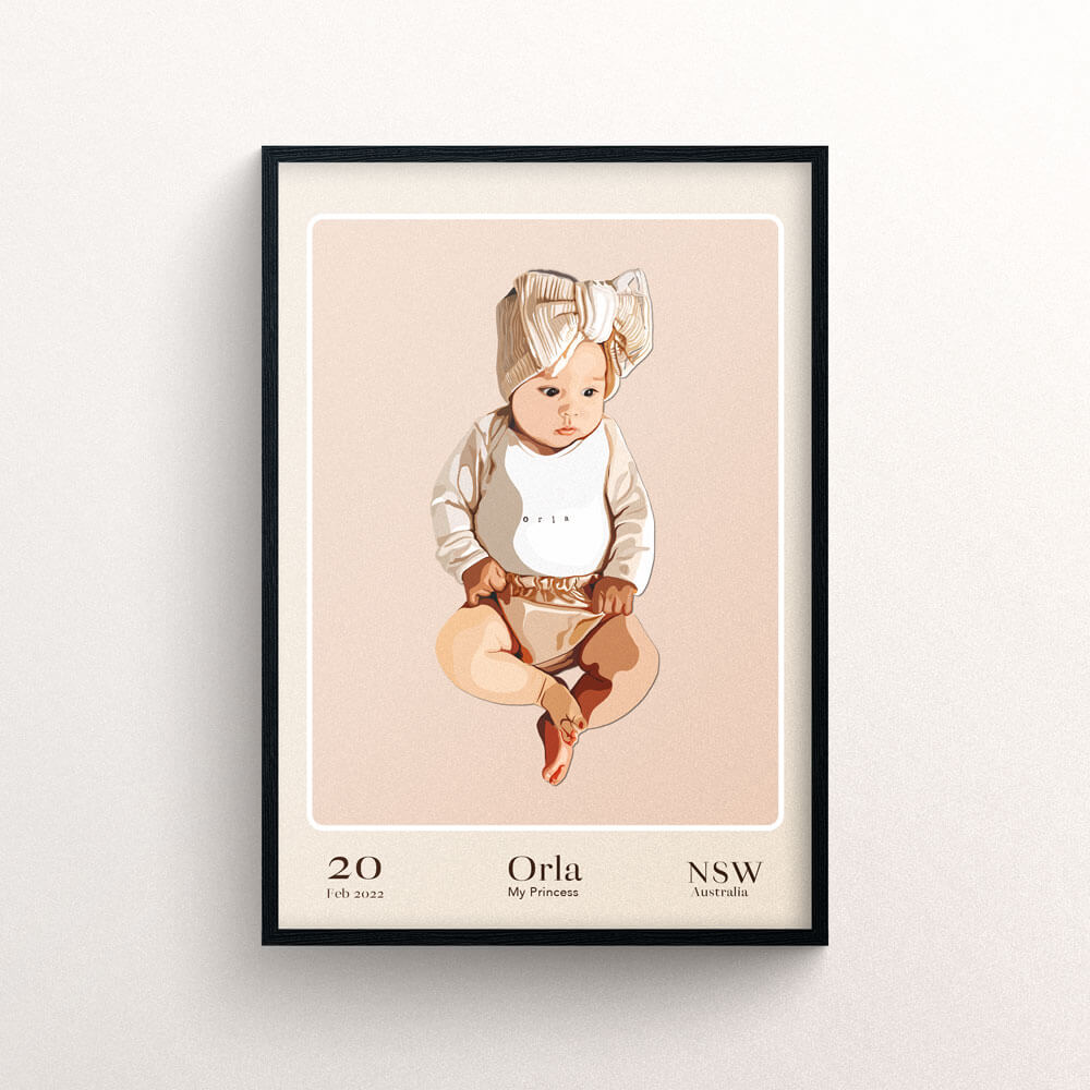 Custom Baby Birth Poster - Baby Gifts for Christmas