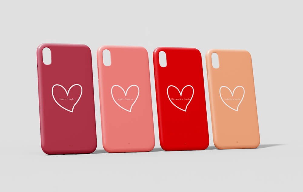 iPhone 14 Personalised Name Valentine's Day Phone Case
