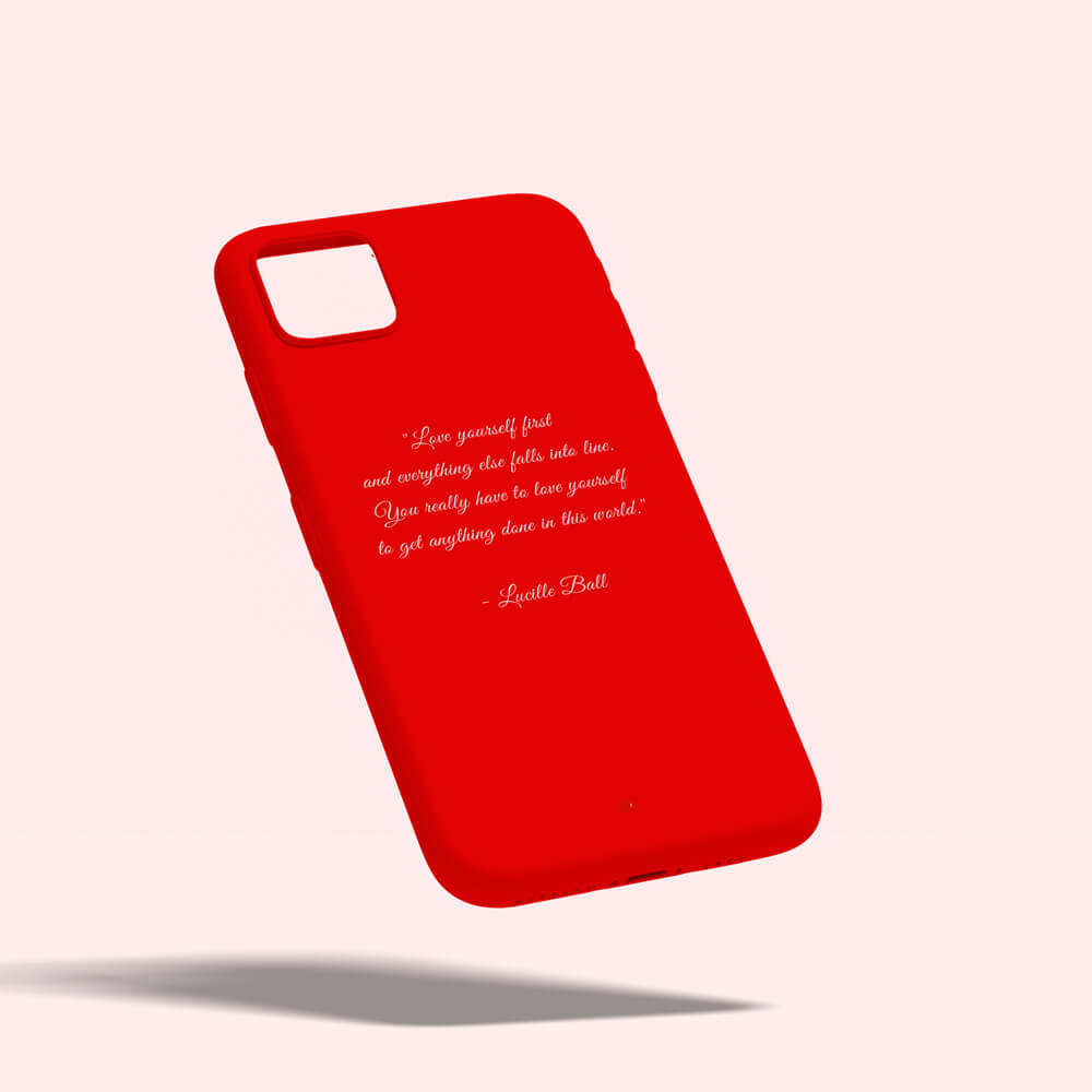 Custom Quote Valentine's Day Themed Phone Case